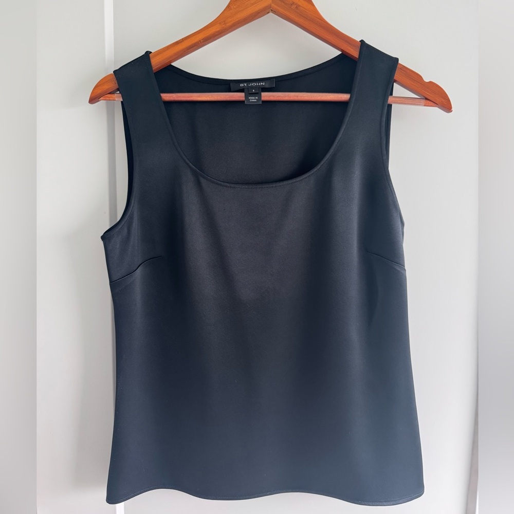 St. John liquid satin tank top